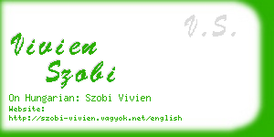 vivien szobi business card